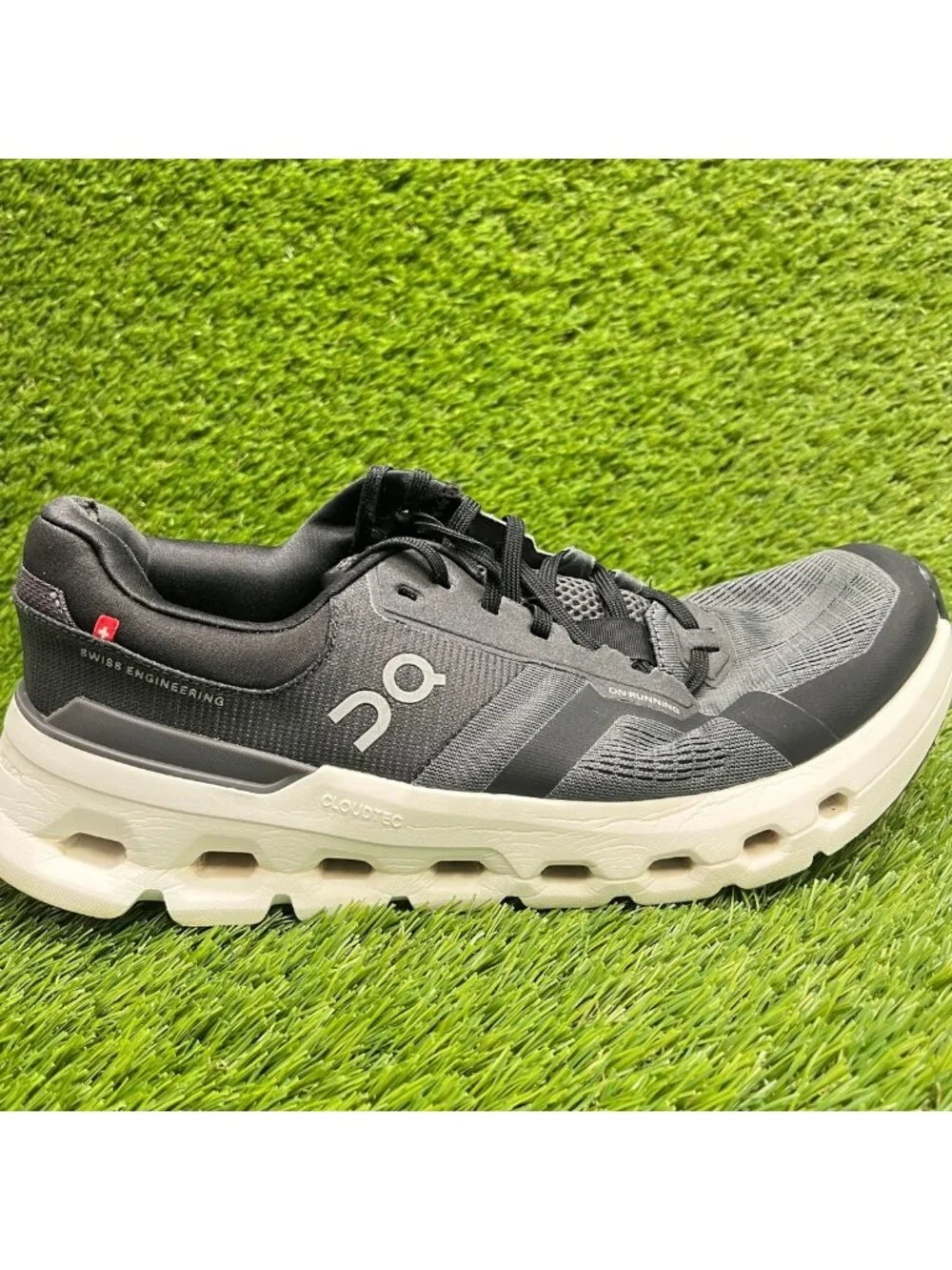 On Cloudrunner 2 Mens Size 9.5 Black Athletic Running Walking Shoes Sneakers